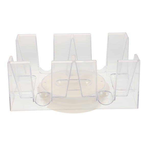 BESTSKY 2026 New Rotatable Playing Card Tray Holding Up to 6 Decks Rotating-Revolving Playing Card Tray,7.09"X4.72"X3.35" for Poker,Bridge,Board Games,Magic,Card Night