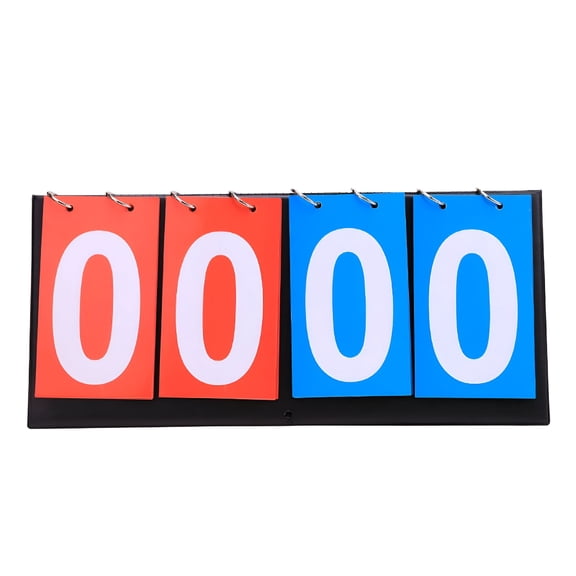 BESTSKY 2026 New Scoreboard 4 Place Scoreboard Flip Scoreboard Portable Flip Scoreboard Digital Sports Table Tennis Basketball Volleyball Indoor Outdoor