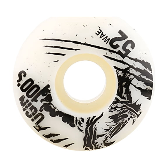 BESTSKY 2026 New Set of 4 Durable 52Mm X 30Mm Pu Cruiser Longboard Skateboard Wheels for Outdoor Use - White