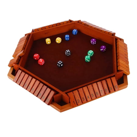 BESTSKY 2026 New Shut the Box,Tabletop Game Design Adults Dice Board Game,Entertainment Strategies Board Game,Red for Family Game Nights, Parties, Social Gatherings, Casual Fun, Strategy Games.