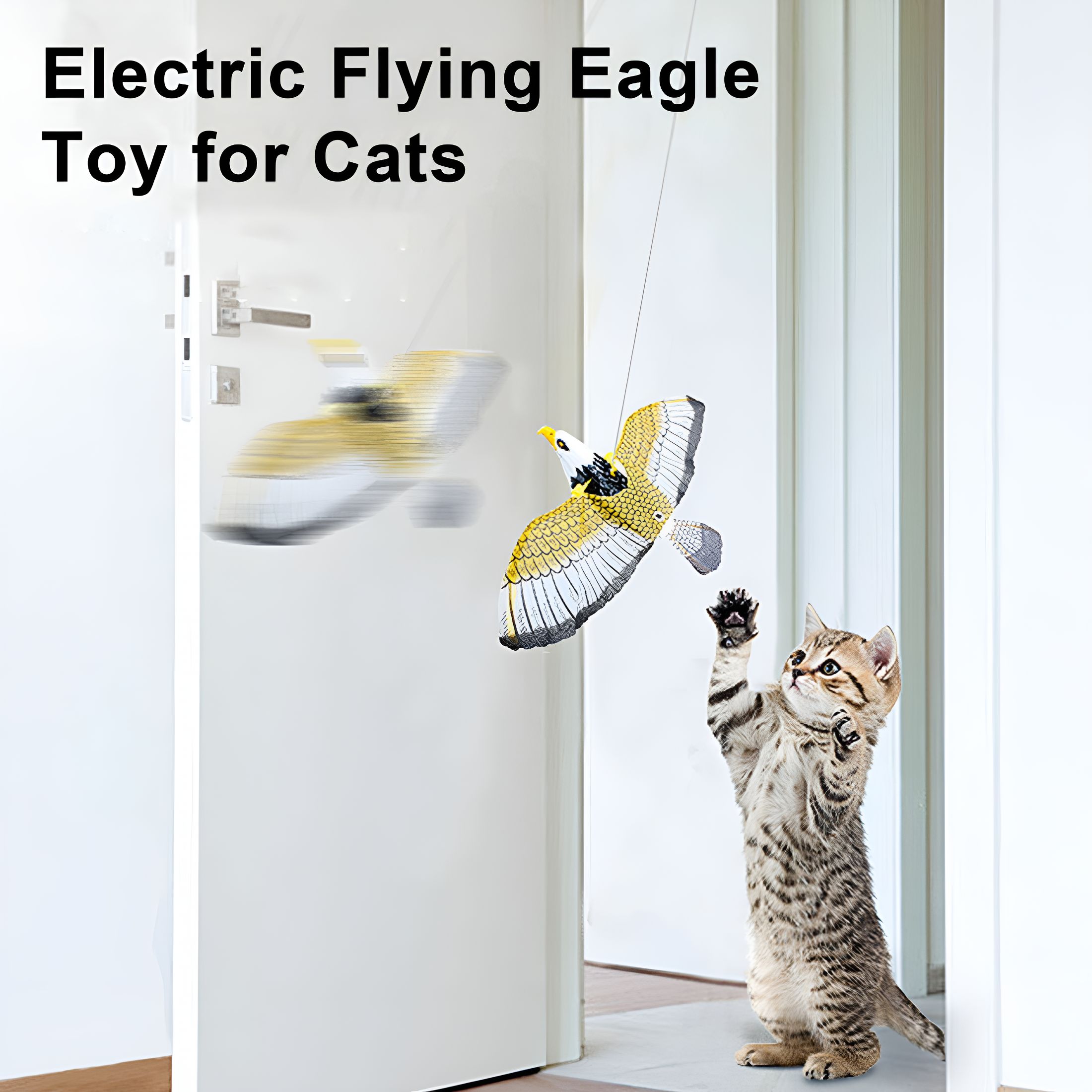 BESTSKY 2026 New Simulation Bird Cat Toy Electric Hanging Flying Eagle ...