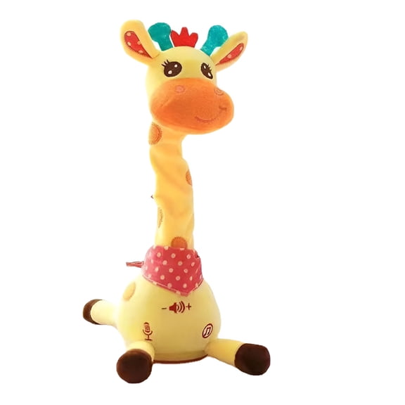 BESTSKY 2026 New Singing Dancing Giraffe Plush Toy with Repeat Function,Interactive Musical Baby Toy for Infants & Toddlers,Playtime,Educational Gift,Home,Nursery