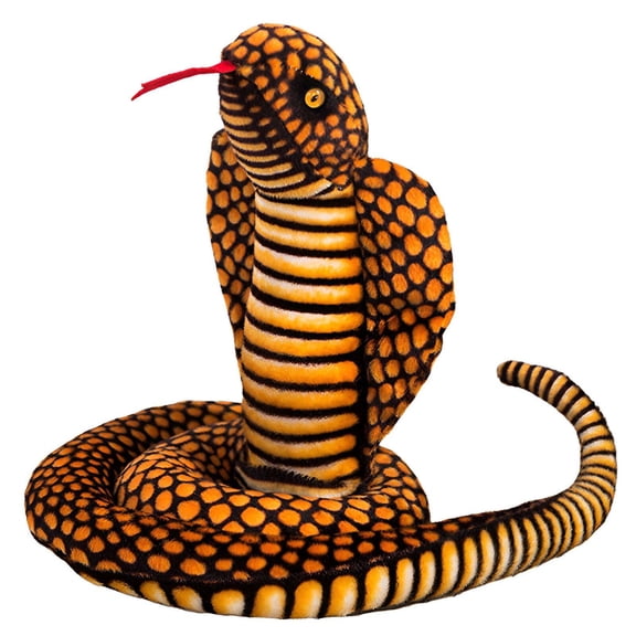 BESTSKY 2026 New Snake Stuffed Animal Cute Creepy Look Snake Stuffed Animal Thrilling Play Experience Mini Stuff Brown 110Cm for Pranks Home Decor Kids' Rooms Themed Parties