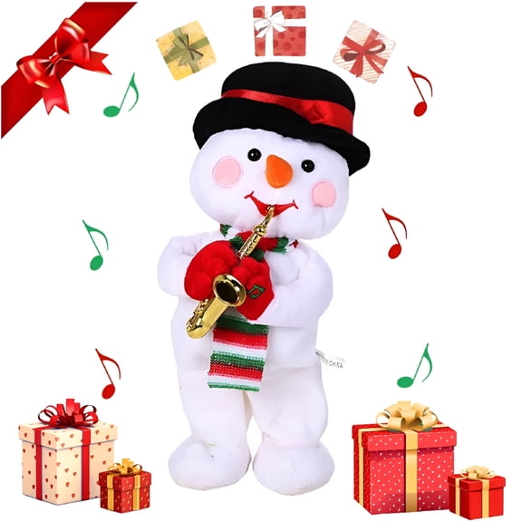 BESTSKY 2026 New Snowman Electric Toys,Christmas Music Dolls,Singing and Dancing Christmas Plush Toys,Santa Claus Electric Twisting Toys,Funny Gifts for Home,Party,Office,Classroom
