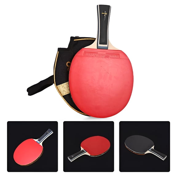 BESTSKY 2026 New Strong Spin Table Tennis Racket 7 Ply Wood Ping Pong Bat Paddle Long Handle for Home,Club,Competition Ping Pong Paddles