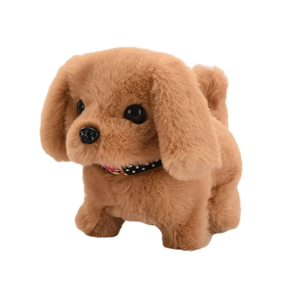 BESTSKY 2026 New Toddler Baby Toy Puppy Plush Electric Pet Dog Barking Wagging Tail Nodding 3-6 Years Old Baby Best Gift