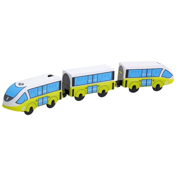 BESTSKY 2026 New Toddler Train Set,Cognitive Development Toy Train,Imagination Boost Bullet Train,For Playtime,Early Learning,Home,Daycare,School,Gift,Green