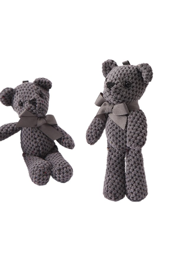2026 New Toys Trimmable Bear Stable Grip Small Stuffed Animals for Kids Home Travel Gray