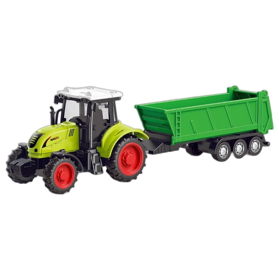 BESTSKY 2026 New Tractor Building Blocks Toy Realistic Design Toy Model Creative Play Assembled Building Block for Home Preschool Playroom Style 3