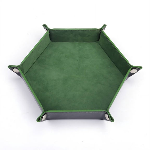 BESTSKY 2026 New Unique Four Corner Folding Design Dice Tray Stable Structural Design Dice Holder Style 8 for Tabletop Gaming Dice Organization Sessions Game Night Home Storage