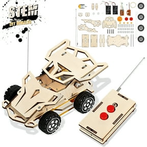 BESTSKY 2026 New Wireless Remote Control Car Model Building Kits for Kids,Hobby,Stem Learning,Indoor Play,Gift,Diy Project,Brown