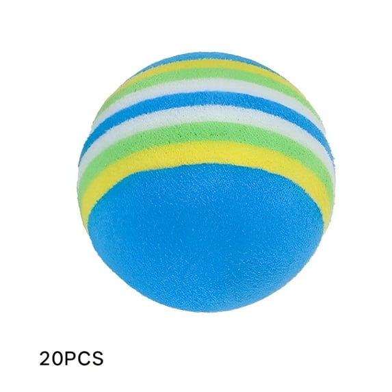 BESTSKY 20Pcs Cat Ball Toy,Kitten Stuff,Interactive Cat Toys,Colormixing4