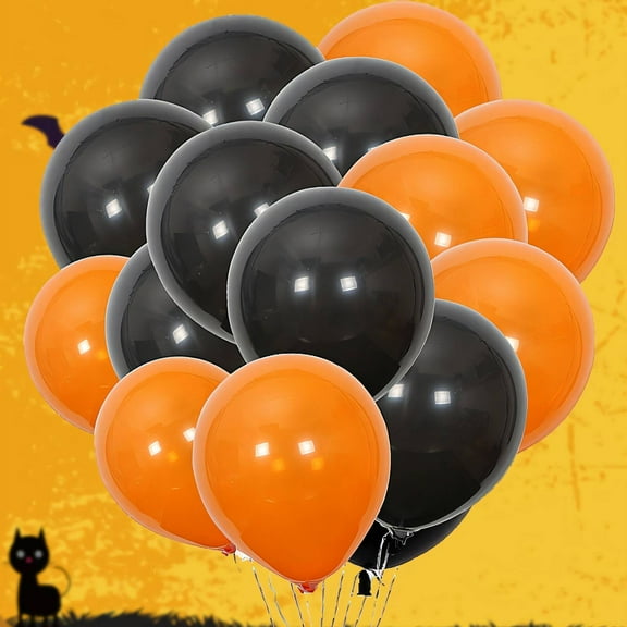 BESTSKY 20Pcs Happy Birthday Balloon Eco-Friendly Latex Material Birthday Decorations Versatile Inflating Options Gender Reveal Decorations,Orange,