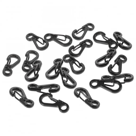 BESTSKY 20Pcs Mini Carabiner Quick Release Clip Mini Carabiner Clips Small Clips Charms Carabiners