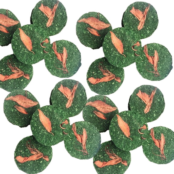 BESTSKY 20Pcs Rabbit Chew Toys,Sun-Dried Rabbit Toys,Multiple Grass Ingredients Guinea Pig Toys for a Tasty Treat,Lily