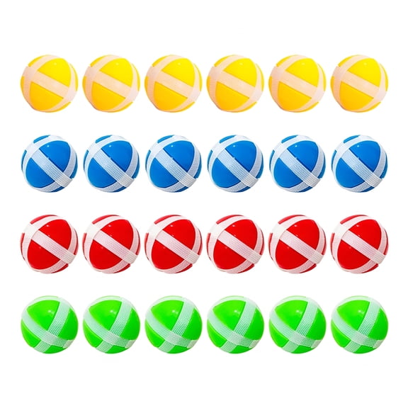 BESTSKY 24Pcs Fabric Dart Board Sticky Balls Dart Hook and Balls Darts Game Accessories