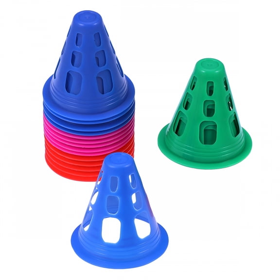 BESTSKY 25 PCS Traffic Cones Roller Skating Cones Soccer Training Cones Block Cones Sports Cones