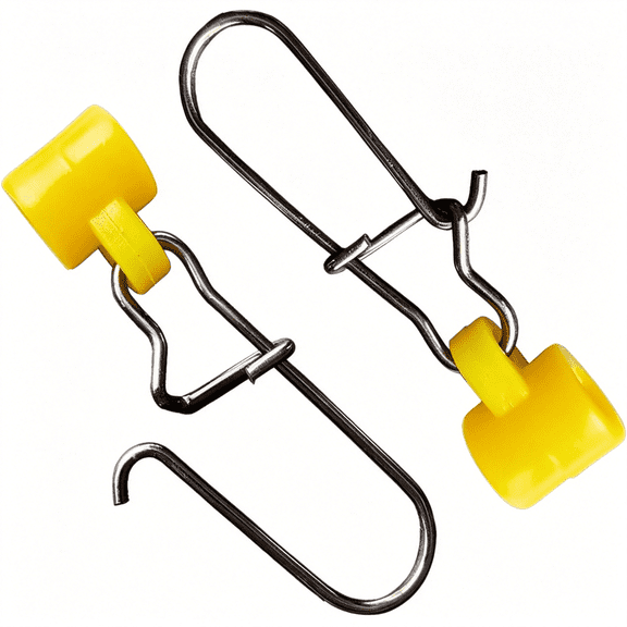 BESTSKY 2550100 Pcs Fishing Line Sinker Slides Duo Lock Snaps High Strength Stainless Steel Sinker Slider Swivel Snap Kit Fishing Tackle Snap Swivels