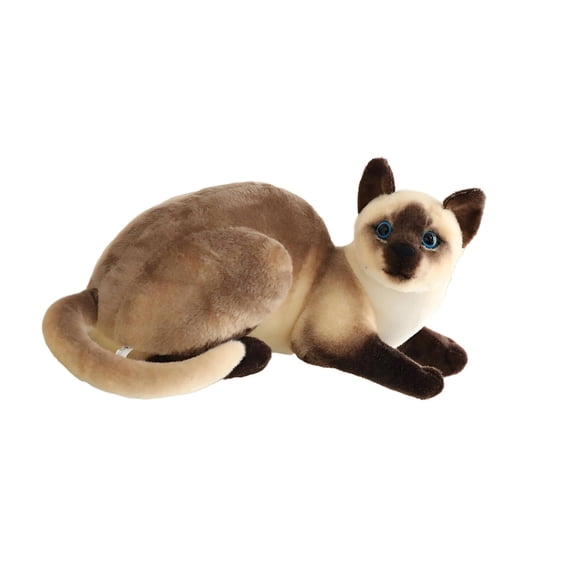 BESTSKY 26cm Cat Stuffed Animal, Soft Lifelike Plush Kitten with Detailed Embroidery, Realistic Feline Toy for Cuddling, Bedroom Decor, and Gifting to Animal Lovers