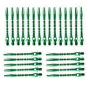 BESTSKY 25Pcs Darts Elite Performance Dart Shafts for Consistency,Intricate Patterned Dart Accessories for Maximum Precision,Green