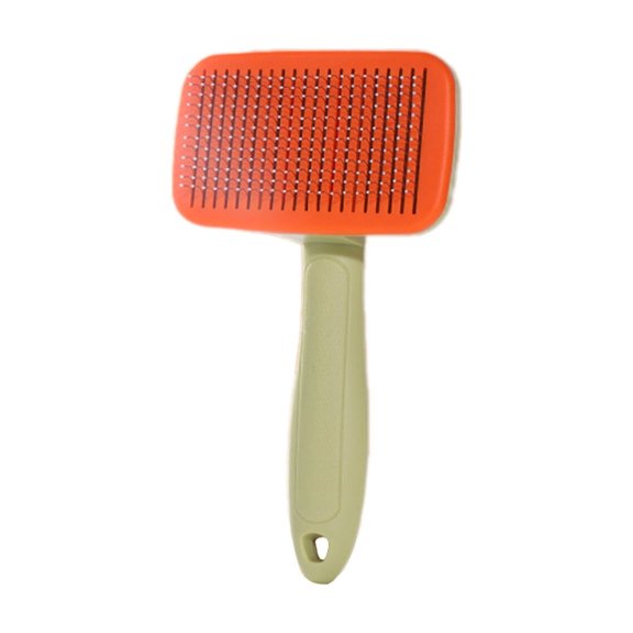 BESTSKY 2PCS Cat Brush,Advanced Steel Needle Dog Brush,Healthy Skin Care Cat Stuff,Orange