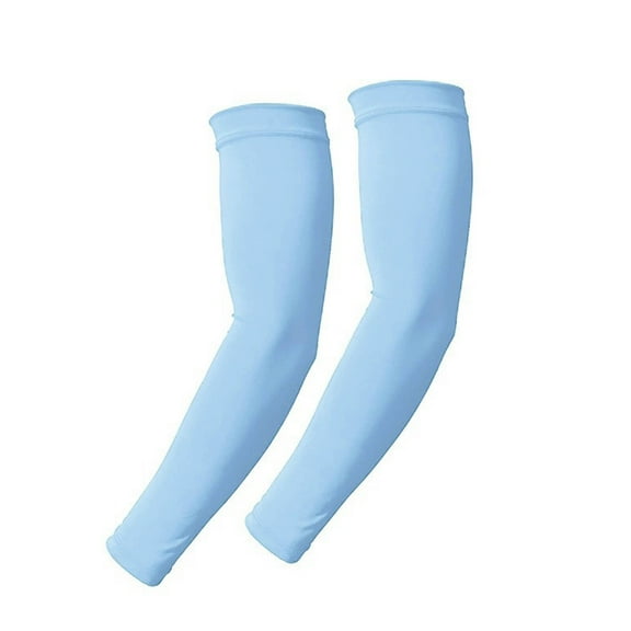 BESTSKY 2Pairs Arm Sleeves Quick-Drying Volleyball Arm Sleeves,High-Elastic Arm Sleeves for Men,Ultra-Light Protective Sleeves for Outdoor Activities,Light Blue