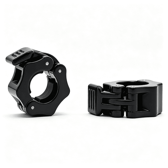 BESTSKY 2Pcs 1 Inch(25Mm)Quick Release Barbell Collars-Heavy Duty Locking Clamps for Weightlifting,Fitness Training&Workout Barbell Clamps 2 Pack