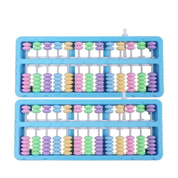 BESTSKY 2Pcs Abacus,Education Position Aids Abacus for Kids Math,User-Optimized Abacus Count Learning Tools,Blue