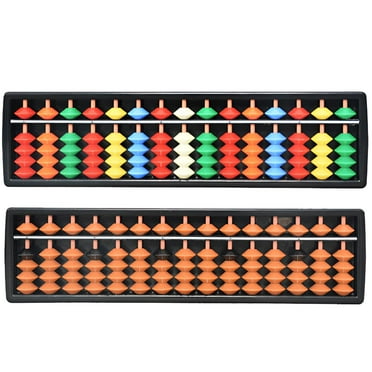 BESTSKY 2Pcs Abacus,15Rows Math Toy, Math Learning Games,Color_Mixing1
