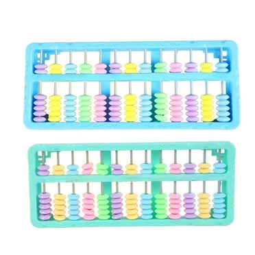 BESTSKY 2Pcs Abacus,13Rows Finger Counting Math Toy, Math Learning,Color_Mixing1