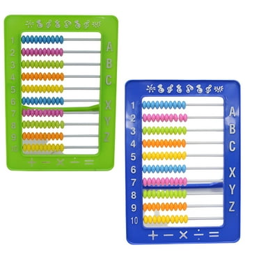BESTSKY 2Pcs Abacus,10Rows Math Games, Math for Kids,Color_Mixing1