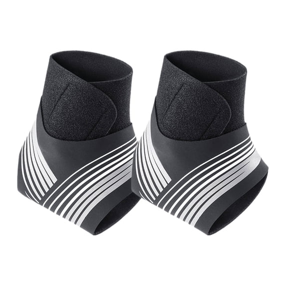 BESTSKY 2Pcs Ankle Brace,Rehabilitation Compression Neuropathy Socks,Comfortable Recovery Ankle Sleeve,Right,Black,XL