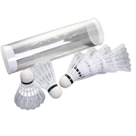 BESTSKY 2Pcs Birdie,Group Fun Badminton Birdies,Family Entertainment Sports Night,White