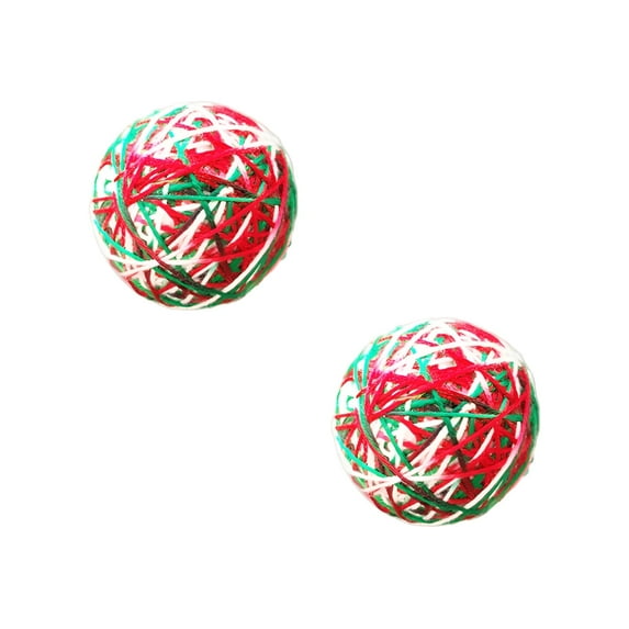 BESTSKY 2Pcs Cat Ball Toy,Kitten Supplies,Cat Toys for Indoor Cats,Colormixing6