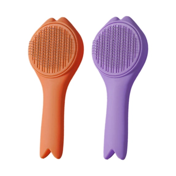 BESTSKY 2Pcs Cat Brush,All-Coat Friendly Dog Brush,Soothing Relaxing Cat Stuff,Multicolor1