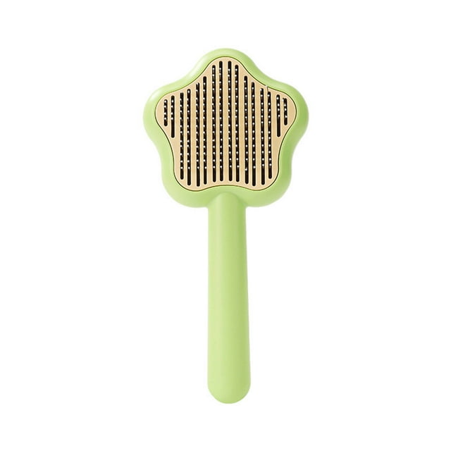 BESTSKY 2Pcs Cat Brush,Comfortable Massage and Gentle Care Dog Brush,Multifunctional Comb for Quick Knot Removal Hair Removal Tool to Reduce Home Fur Pollution Cat Stuff,Yellow
