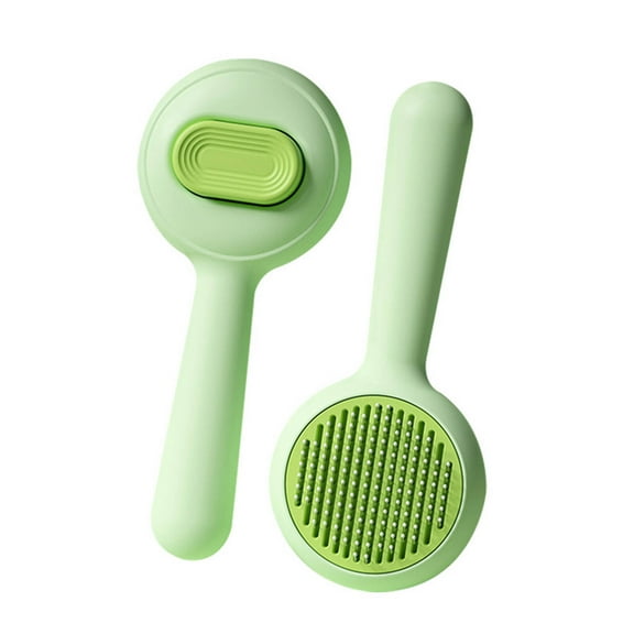 BESTSKY 2Pcs Cat Brush, Efficient Grooming Dog Brush, Multi-Use Cat Stuff,Green