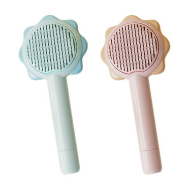 BESTSKY 2Pcs Cat Brush, Ergonomic Dog Brush, Stress-Free Cat Stuff,Multicolor