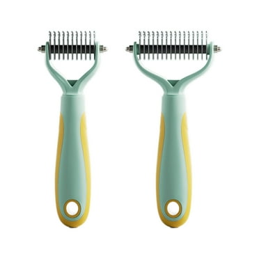 BESTSKY 2Pcs Cat Brush, Gentle Skin-Friendly Dog Brush, Versatile Cat Stuff,Green
