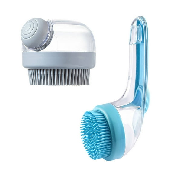 BESTSKY 2Pcs Cat Brush, Silicone Comfort Handle Dog Brush, Effective Grooming Cat Stuff,Multicolor1