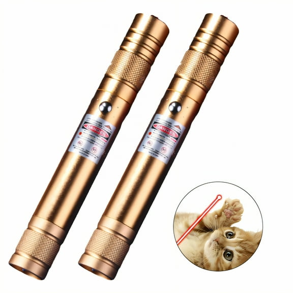 BESTSKY 2Pcs Cat Laser Pointer Toy,Rechargeable Battery Cat Laser,Endless Hours of Fun Laser Light,Red