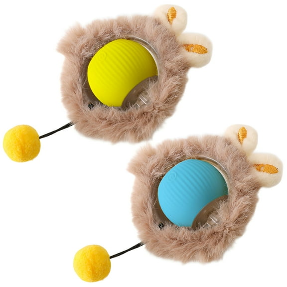 BESTSKY 2Pcs Cat Toys for Indoor Cats,Real-Time Motion Play Automatic Cat Toy,Prey Simulation Chase Interactive Cat Toy,Style1