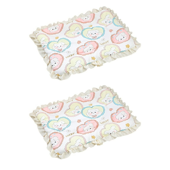 BESTSKY 2Pcs Dog Mat Airy Fabric Pet Crate Pads Comfort Buddy Dog Crate Pad 32*25cm