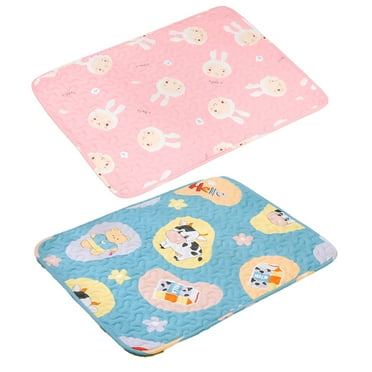 BESTSKY 2Pcs Dog Mat Crate Friendly Waterproof Blanket Fur Resistant Dog Crate Pad Style1