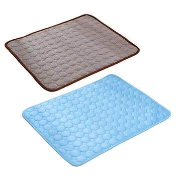 BESTSKY 2Pcs Dog Mat Fold & Store Pet Crate Pads Plush Feel Dog Crate Pad Style1
