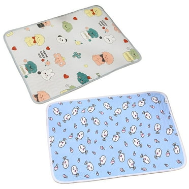 BESTSKY 2Pcs Dog Mat Pet Favorite Waterproof Blanket Cushioned Feel Dog Crate Pad Style1