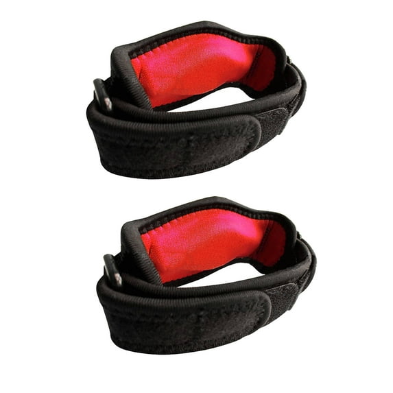 BESTSKY 2Pcs Elbow Brace,Adjustable Tennis Elbow,Safety Sponge Tennis Elbow Strap,Red