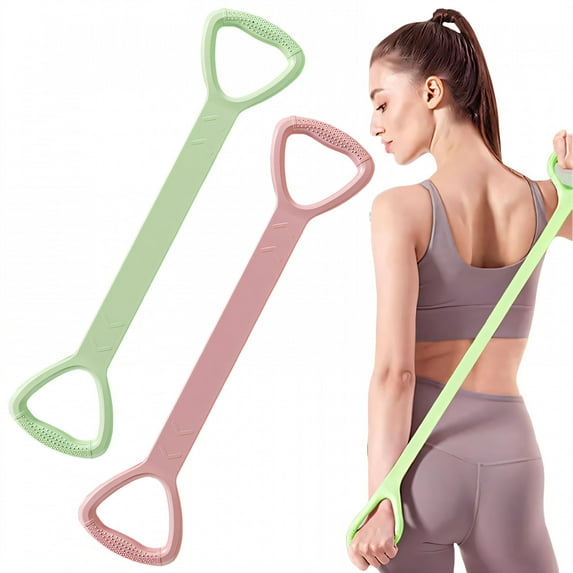 BESTSKY 2Pcs Figure 8 Workout Bands Resistance,High Elastic Force Resistance Bands for Working Out,Yoga Strap for Rehab,Fitness,Strength Training,Colormixing4