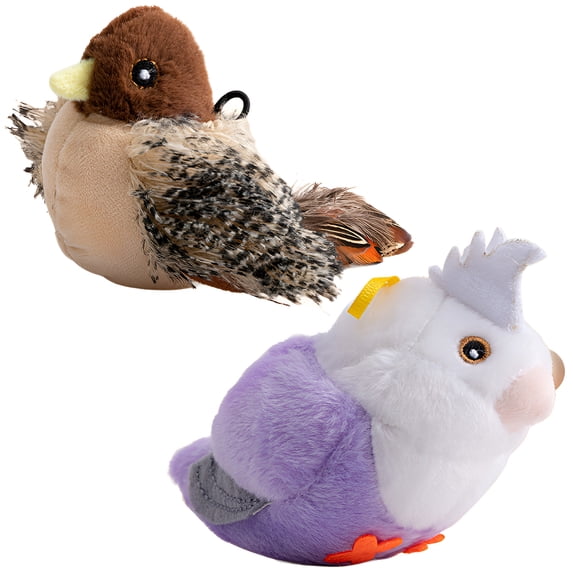 BESTSKY 2Pcs Flapping Bird Cat Toy,Interactive Chase Simulation Bird Toy for Cats,Smart Power Solution Cat Bird Toy Flapping,Style2