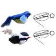 thumbnail image 1 of BESTSKY 2Pcs Flapping Bird Cat Toy,Interactive Sound Play Bird Toy for Cats,Stimulating Cat Activity Chirping Bird Cat Toy Flapping Wings,Blue&Black, 1 of 4